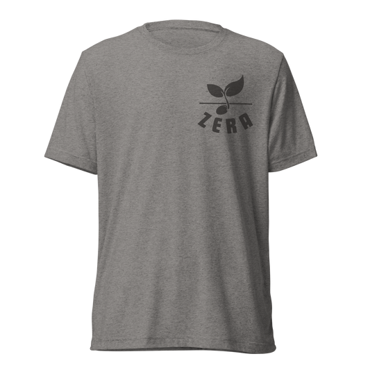 Terse Verse Christian Tee: Zera
Grey t-shirt with brown design/print on left chest that reads "Zera" and features a sprouting seed.
Men's Tee / Unisex
Mockup of front.